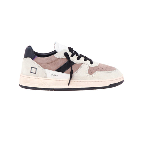 D.A.T.E. Sneakers Sneakers Uomo Court 2.0 scamosciata Grigio tortora - Francavilla Moda